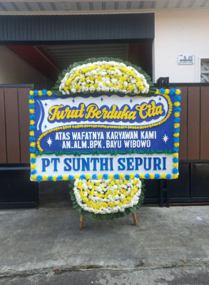 Papan Bunga Duka di Togolobe
